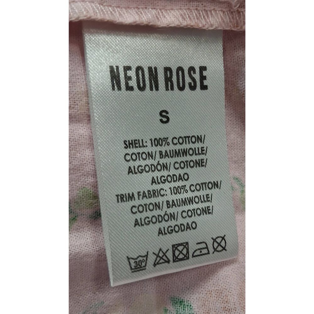 Neon rose London womens small maxi dress pink tiered floral boho sundress - Picture 10 of 11